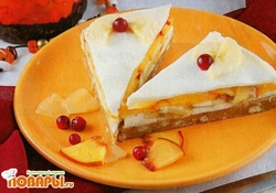 Рецепт: Торт-суфле "Фруктовый сад"