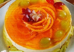 Рецепт: Творожный торт с фруктами