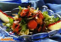 Тосканский салат с мидиями  