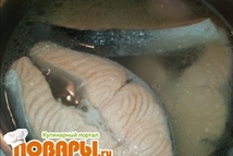 Шаг 1: Сёмгу помыть и отварить с …