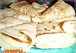 Рецепт: Блины "Сытные"