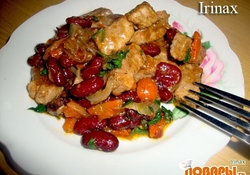 Рецепт: Свининка с фасолью