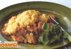 Курица с маисовой лепешкой