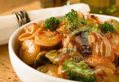 Брокколи с креветками