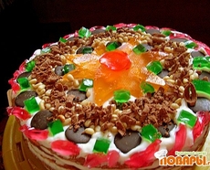 Рецепт: Торт "ВИФЛЕЕМСКАЯ ЗВЕЗДА"