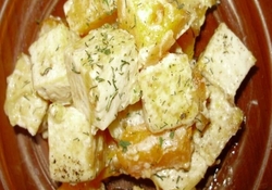 Рецепт: Жареный тофу с тыквой