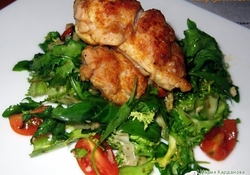 Рецепт: Перепелка с микс салатом