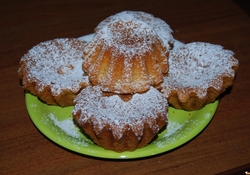 Рецепт: Любимые домашние кексы к чаю