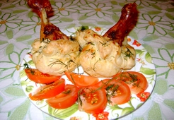 Куриная голень в мешочке