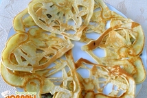 Шаг 4: Испечь, как обычные блинчики с …