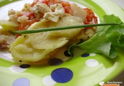 Рецепт: Пангасиус с картофелем и овощами