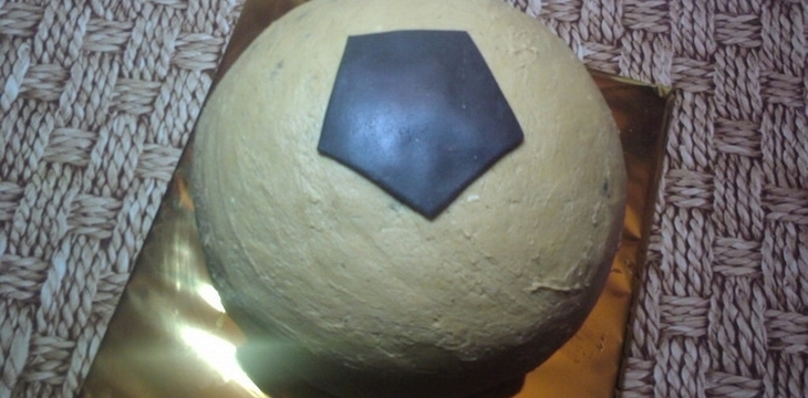 Шаг №5 МК Торт Футбольный мяч от alizka