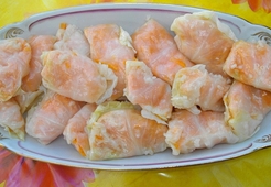 Квашеные голубцы с морковью