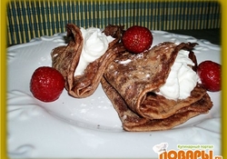 Рецепт: Шоколадные блины