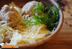 Капуста с фрикадельками "Доброе утро" 