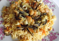 Рецепт: Рис с морепродуктами