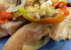 Рецепт: Баклажаны с курицей