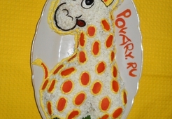 Оливье для детей "Жираф"