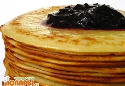 Блины сдобные с изюмом