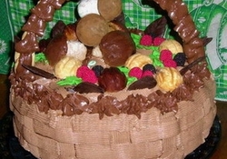 Рецепт: Торт-корзина 