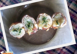 Рецепт: Рулетики мясные пикантные