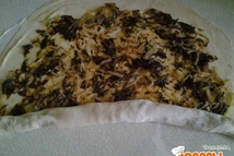 Шаг 1: Капусту обжарить с укропом, а …