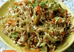 Рецепт: Салат из белокочанной капусты