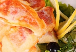 Филе окуня, запеченное в тесте