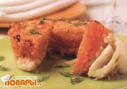 Рецепт: Кальмары, запеченные с овощами