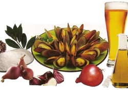 Рецепт: Мидии по-фламандски, в белом пиве