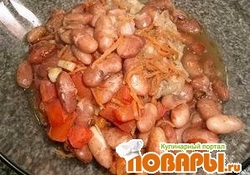 Рецепт: Фасоль в горшочке