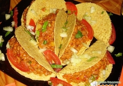 Рецепт: Фахитос с острой начинкой из фарша