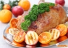 Гусь с яблоками и апельсинами
