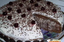 Шаг 6: Я намазала сметанным кремом (на …