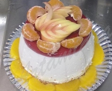 Рецепт: Торт творожный диетический "Лебедь"