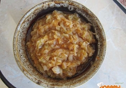 Рецепт: Тушеная капуста, приготовленная в мультиварке