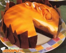 Рецепт: Шоколадно-абрикосовый торт