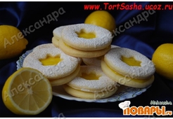 Печенье Суварофф с лимонным кудром.