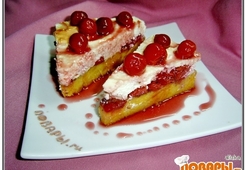 Тыквенная запеканка с вишней