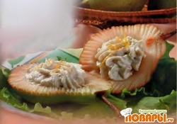 Рецепт: Груши, фаршированные творогом