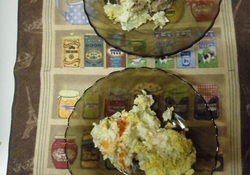 Рецепт: Салат слоеный  Мимоза