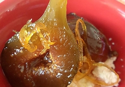 Рецепт: Варенье из зеленого инжира с апельсином и ароматом роз