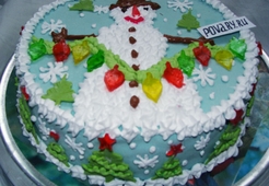 Торт новогодний