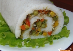 Рисово-овощной рулет