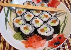 Рецепт: Роллы по-домашнему