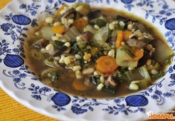 Овощной суп с пророщенным машем 