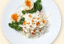 Салат с красной икрой