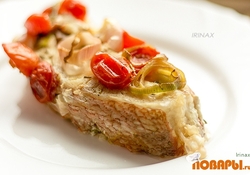 Рецепт: Запеченный морской окунь 