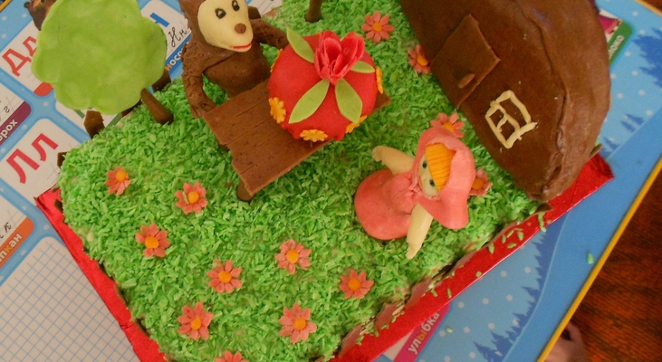 Торт Рыжик со сметанным кремом