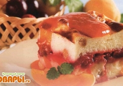 Рецепт: Запеканка манная с ягодами